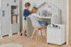 MIRUM Kontenerek na kółkach domek dla dziecka biały/szary - zdjęcie 2