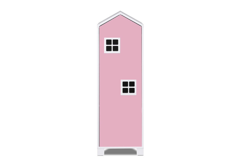 MIRUM Zestaw meble dla dziewczynki domki różowe 4 elementy biały/szary/różowy - zdjęcie 6