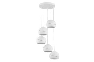 AURISO, https://konsimo.pl/kolekcja/auriso/ Lampa wisząca biały - zdjęcie