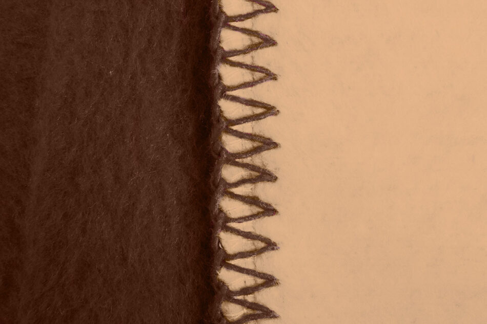 COLLIGO Koc ciemny brązowy / ciemny beż - zdjęcie 6