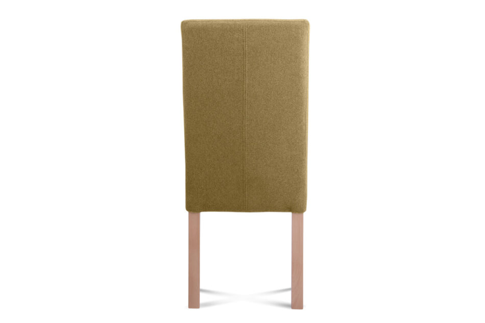 GAROS Krzesło drewniane do jadalni tkanina pleciona żółte żółty/buk - zdjęcie 2
