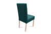 GAROS Krzesło drewniane do jadalni tkanina pleciona zielone zielony/buk - zdjęcie 3