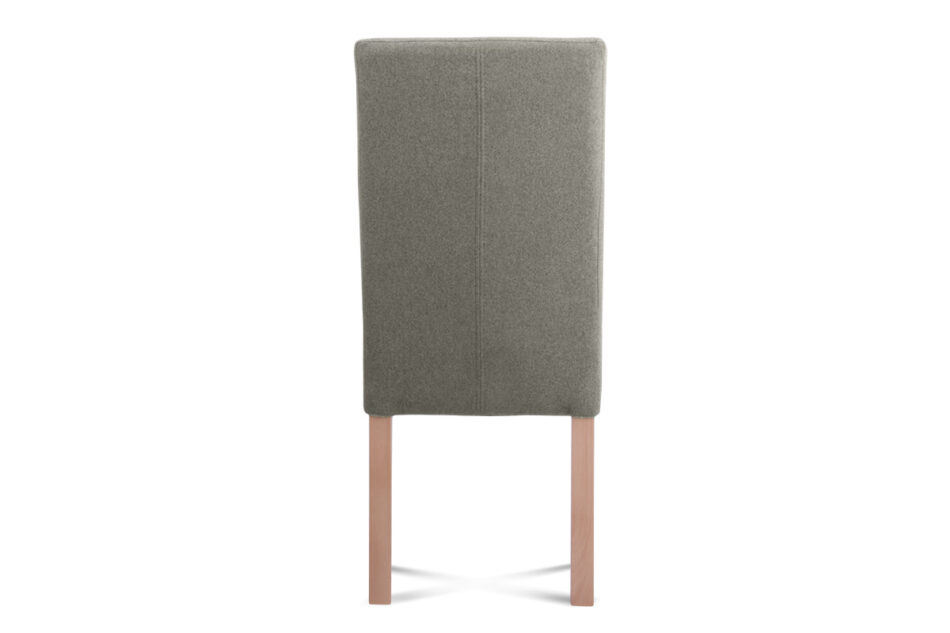 GAROS Krzesło drewniane do jadalni tkanina pleciona brązowe brązowy/buk - zdjęcie 2