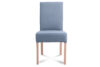 GAROS Krzesło drewniane do jadalni tkanina pleciona niebieskie niebieski/buk - zdjęcie 2