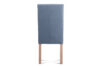 GAROS Krzesło drewniane do jadalni tkanina pleciona niebieskie niebieski/buk - zdjęcie 7
