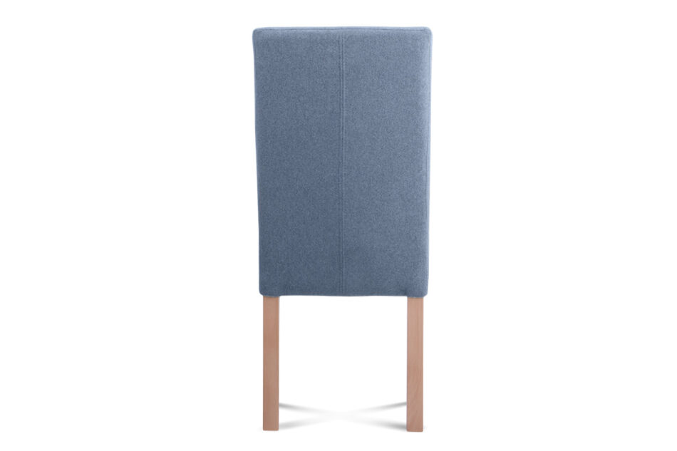 GAROS Krzesło drewniane do jadalni tkanina pleciona niebieskie niebieski/buk - zdjęcie 6