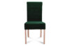 GLADIO Krzesło welurowe butelkowa zieleń ciemny zielony/buk - zdjęcie 2