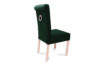 GLADIO Krzesło welurowe butelkowa zieleń ciemny zielony/buk - zdjęcie 5