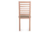 CLEMATI Drewniane bukowe krzesło tapicerowane beżowe siedzisko buk/beżowy - zdjęcie 4