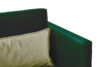 GANZO Sofa 3 osobowa do salonu z poduszkami butelkowa zieleń ciemny zielony/jasny zielony - zdjęcie 5