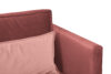 GANZO Sofa 3 osobowa do salonu z poduszkami różowa koralowy/różowy - zdjęcie 5