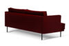 GANZO Sofa 3 osobowa do salonu z poduszkami czerwona bordowy/różowy - zdjęcie 4