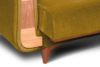 GUSTAVO Żółta sofa rozkładana welur żółty - zdjęcie 6