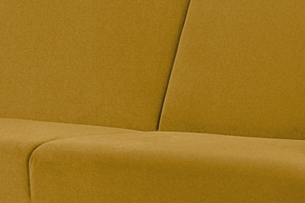 GUSTAVO Żółta sofa rozkładana welur żółty - zdjęcie 7