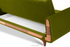 GUSTAVO Oliwkowa sofa rozkładana welur oliwkowy - zdjęcie 7