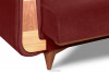 GUSTAVO Czerwona sofa rozkładana welur bordowy - zdjęcie 6