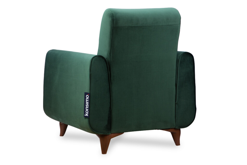 GUSTAVO Zielony fotel do salonu welur zielony - zdjęcie 3