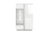 HOSTA Szklana witryna biała z połyskiem glamour biały połysk - zdjęcie 1