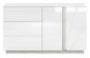 HOSTA Duża komoda biała z połyskiem glamour biały połysk - zdjęcie 1