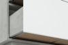 HOSTA Komoda z szufladami biała z połyskiem glamour biały połysk - zdjęcie 5