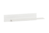 SARPA Prosta półka wisząca 130 cm wzór drewna biała biały - zdjęcie 1