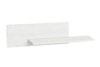 SARPA Prosta półka wisząca 90 cm wzór drewna biała biały - zdjęcie 1