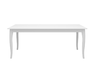 BAROQUE, https://konsimo.pl/kolekcja/baroque/ Rozkładany stół vintage biały biały - zdjęcie
