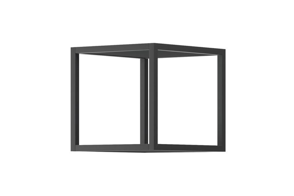MORIO Nowoczesna półka metalowa wisząca czarna czarny - zdjęcie 0