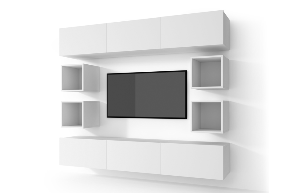 MORIO Zestaw nowoczesne meble do salonu 10 elementów białe biały - zdjęcie 0