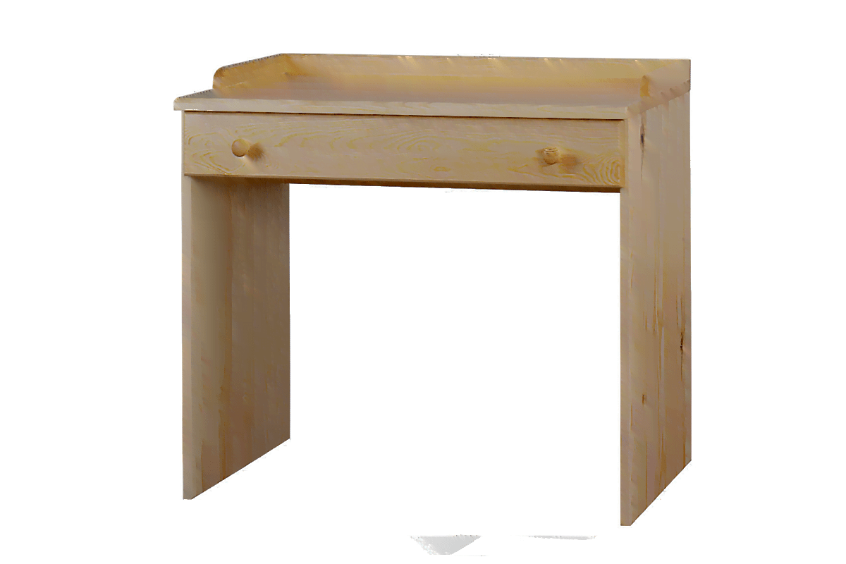 Drewniane biurko z szufladą