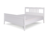 CUCULI Sosnowa rama łóżka 90 x 200 biała biały - zdjęcie 1