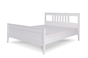 CUCULI, https://konsimo.pl/kolekcja/cuculi/ Sosnowa rama łóżka 160 x 200 biała biały - zdjęcie