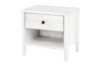 CUCULI Sosnowy stolik nocny z szufladą biały biały - zdjęcie 1