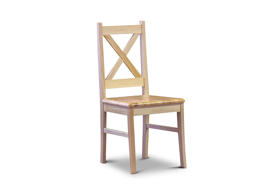 LISSO Krzesło krzyżak sosnowe sosna naturalna - zdjęcie 0
