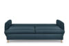 TUBI Rozkładana sofa 3 osobowa z dodatkowymi żółtymi poduszkami granatowa granatowy/żółty - zdjęcie 3