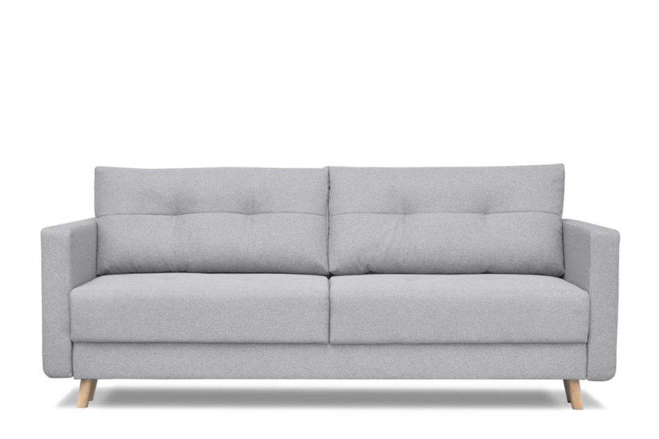 CONCOLI Rozkładana sofa DL z poduchami jasnoszara jasny szary - zdjęcie 0