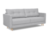 CONCOLI Rozkładana sofa DL z poduchami jasnoszara jasny szary - zdjęcie 2