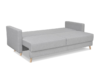 CONCOLI Rozkładana sofa DL z poduchami jasnoszara jasny szary - zdjęcie 3