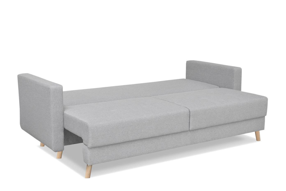 CONCOLI Rozkładana sofa DL z poduchami jasnoszara jasny szary - zdjęcie 2