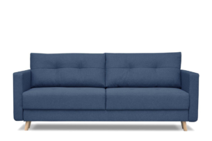 CONCOLI, https://konsimo.pl/kolekcja/concoli/ Rozkładana sofa DL z poduchami granatowa granatowy - zdjęcie