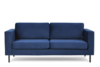 TOZZI Welurowa sofa 200 cm na metalowych nóżkach granatowa granatowy - zdjęcie 1