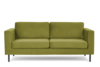 TOZZI Welurowa sofa 200 cm na metalowych nóżkach oliwkowa oliwkowy - zdjęcie 1