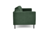 TOZZI Welurowa sofa 200 cm na metalowych nóżkach butelkowa zieleń zielony - zdjęcie 4