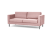 TOZZI Welurowa sofa 200 cm na metalowych nóżkach różowa różowy - zdjęcie 2