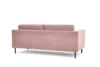 TOZZI Welurowa sofa 200 cm na metalowych nóżkach różowa różowy - zdjęcie 4