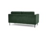 TOZZI Welurowa sofa 2 osobowa na metalowych nóżkach butelkowa zieleń zielony - zdjęcie 4
