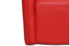 UMBO Niski fotel ekoskóra czerwony czerwony - zdjęcie 5