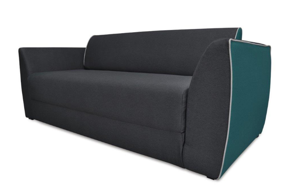 GALO Designerska kolorowa sofa młodzieżowa ciemny szary/jasny szary/turkusowy - zdjęcie 1