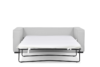 BINTU Sofa z funkcją spania codziennego z materacem jasnoszara jasny szary - zdjęcie 3