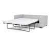 BINTU Sofa z funkcją spania codziennego z materacem jasnoszara jasny szary - zdjęcie 4